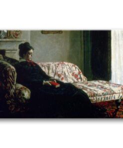 Obraz Claude Monet - Zaduma. Pani Monet siedząca na kanapie