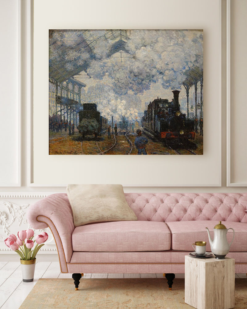 Obraz Claude Monet - Dworzec Saint-Lazare (1876r.) - obrazek 2
