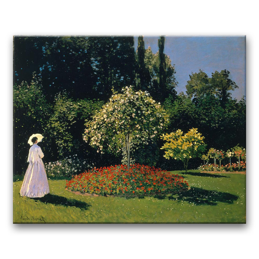 Obraz Claude Monet - Jeanne-Marguerite Lecadre w ogrodzie