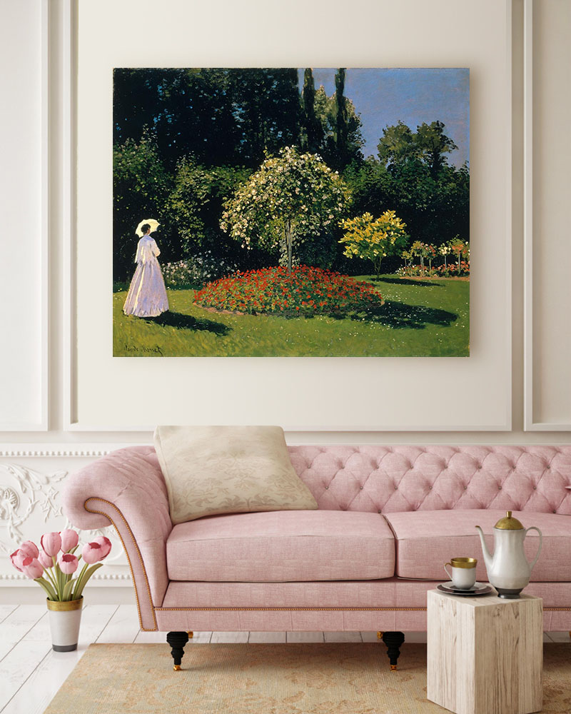Obraz Claude Monet - Jeanne-Marguerite Lecadre w ogrodzie - obrazek 2