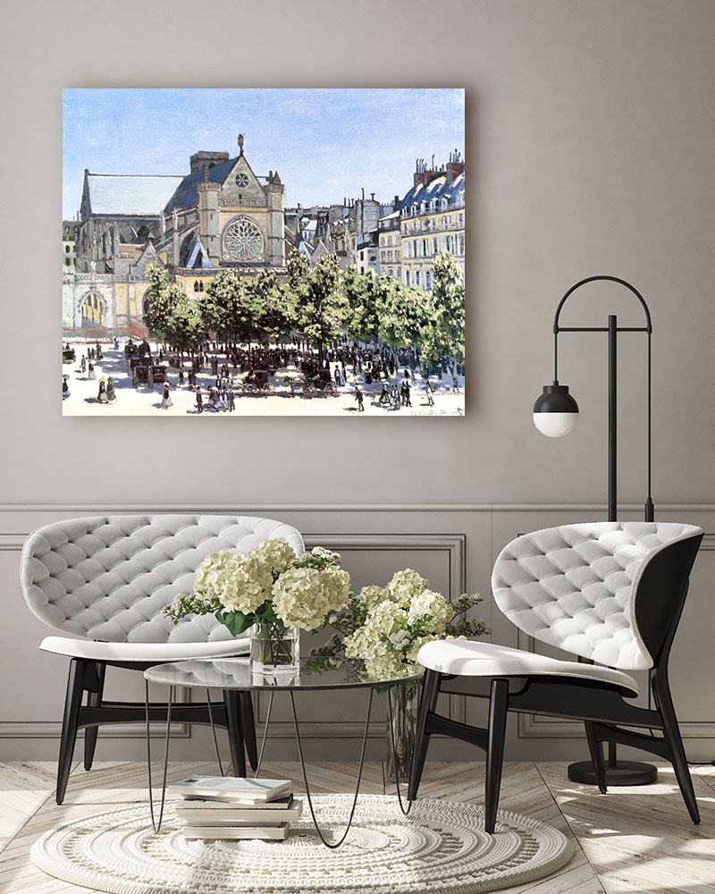 Obraz Claude Monet - Kościół Saint Germain l'Auxerrois - obrazek 3