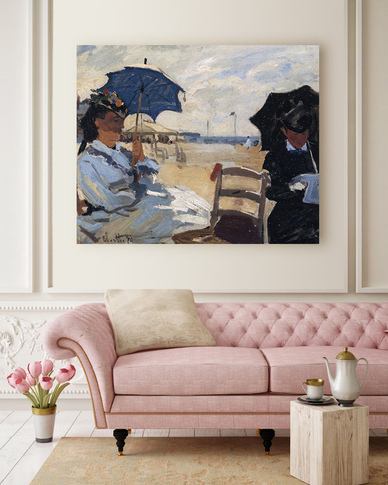 Obraz Claude Monet - Plaża w Trouville - obrazek 2