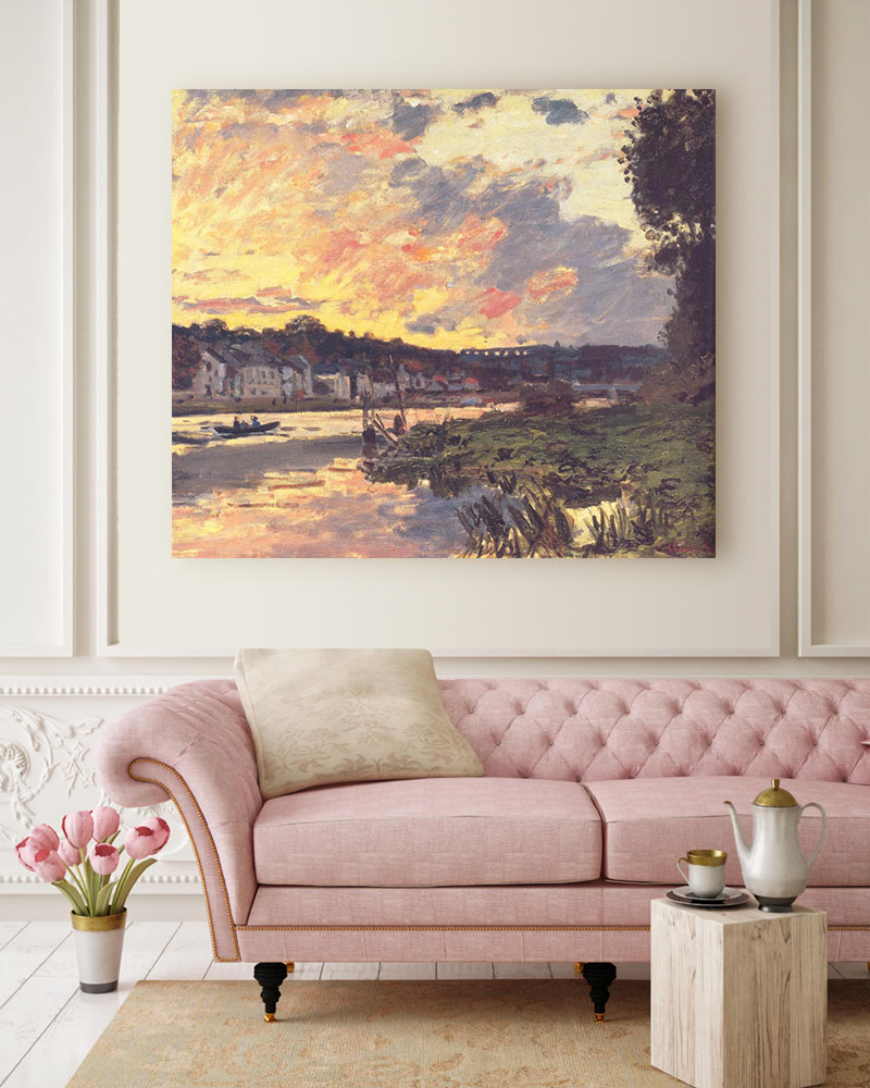 Obraz Claude Monet - Sekwana w Bougival - obrazek 2
