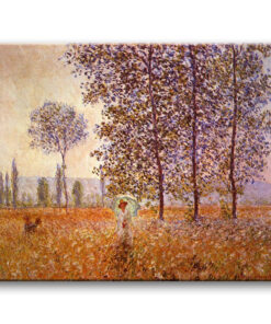 Obraz Claude Monet - Słoneczny pejzaż z topolami