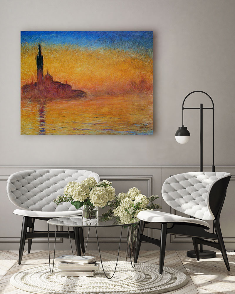 Obraz Claude Monet - Zmierzch, Wenecja - obrazek 3