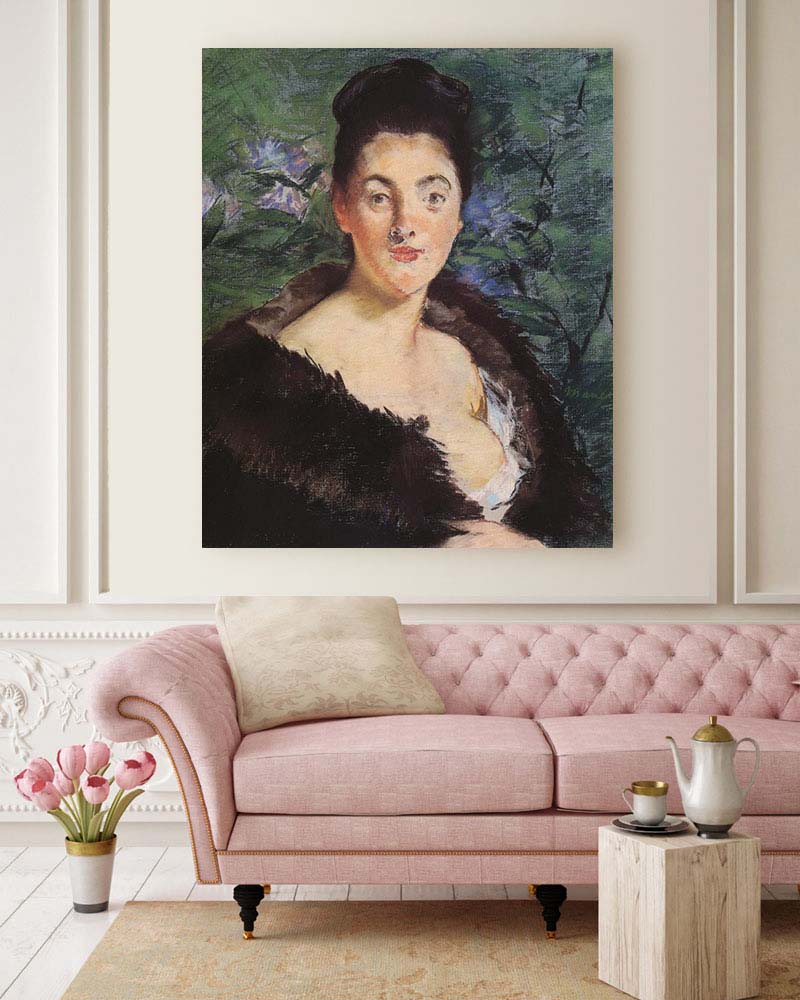 Obraz Edouard Manet - Dama w futrze - obrazek 2