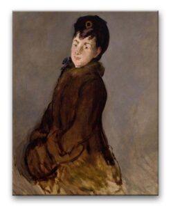 Obraz Edouard Manet - Portret Isabelli Lemonnier z mufką