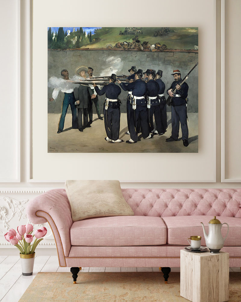 Obraz Edouard Manet - Rozstrzelanie cesarza Maksymiliana - obrazek 2