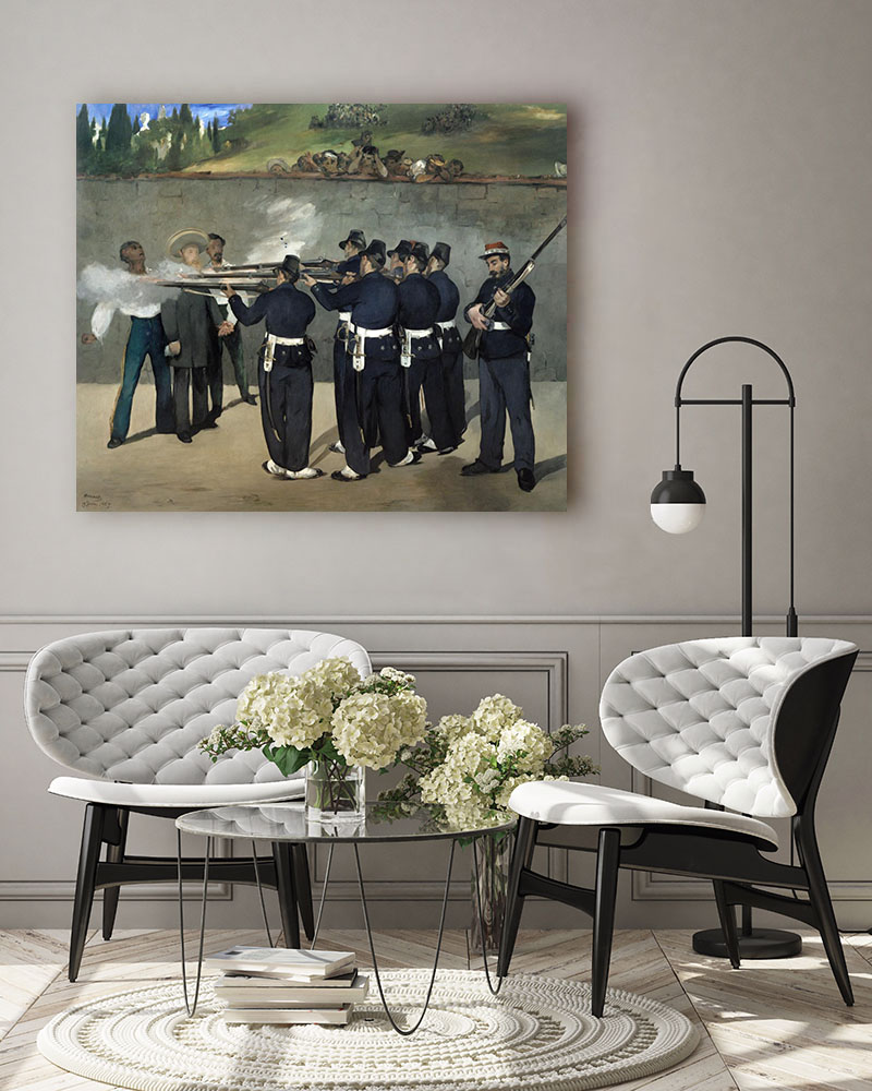 Obraz Edouard Manet - Rozstrzelanie cesarza Maksymiliana - obrazek 3