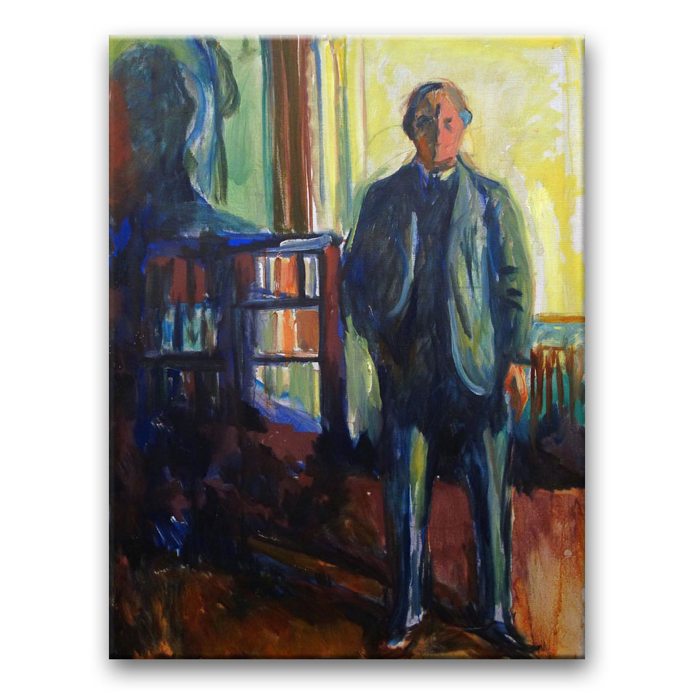 Obraz Edvard Munch - Autoportret z rękami w kieszeniach