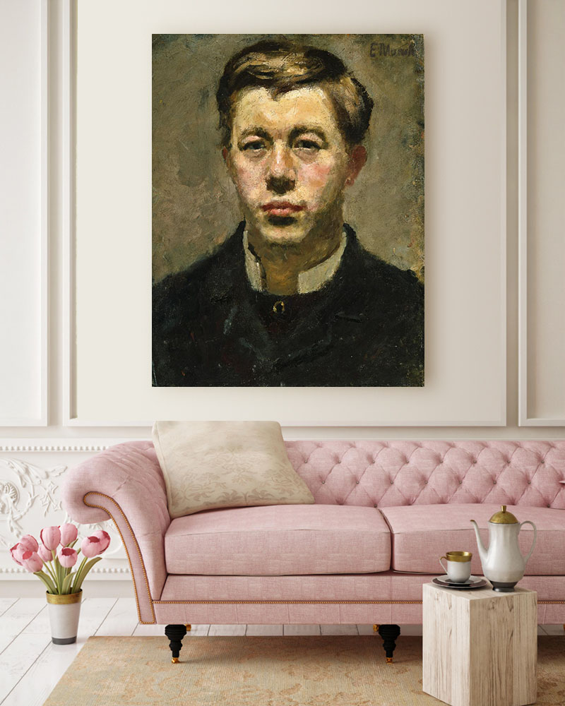 Obraz Edvard Munch - Portret Thorvalda Torgersena - obrazek 2