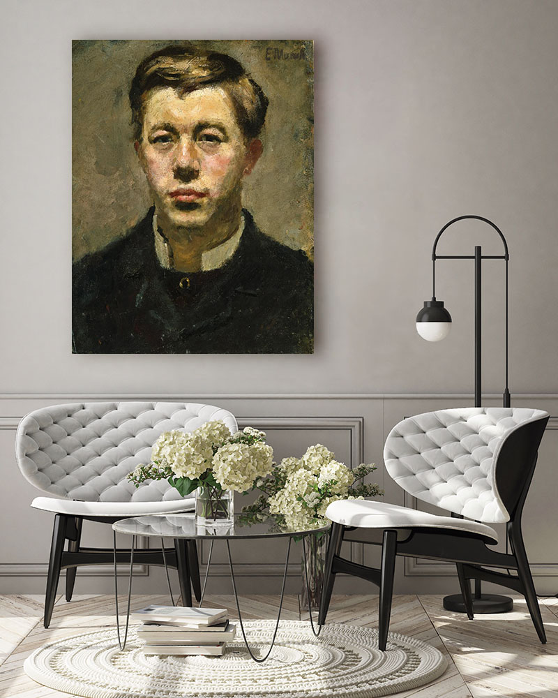 Obraz Edvard Munch - Portret Thorvalda Torgersena - obrazek 3
