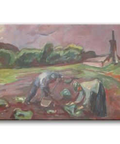 Obraz Edvard Munch - Praca przy szklarni