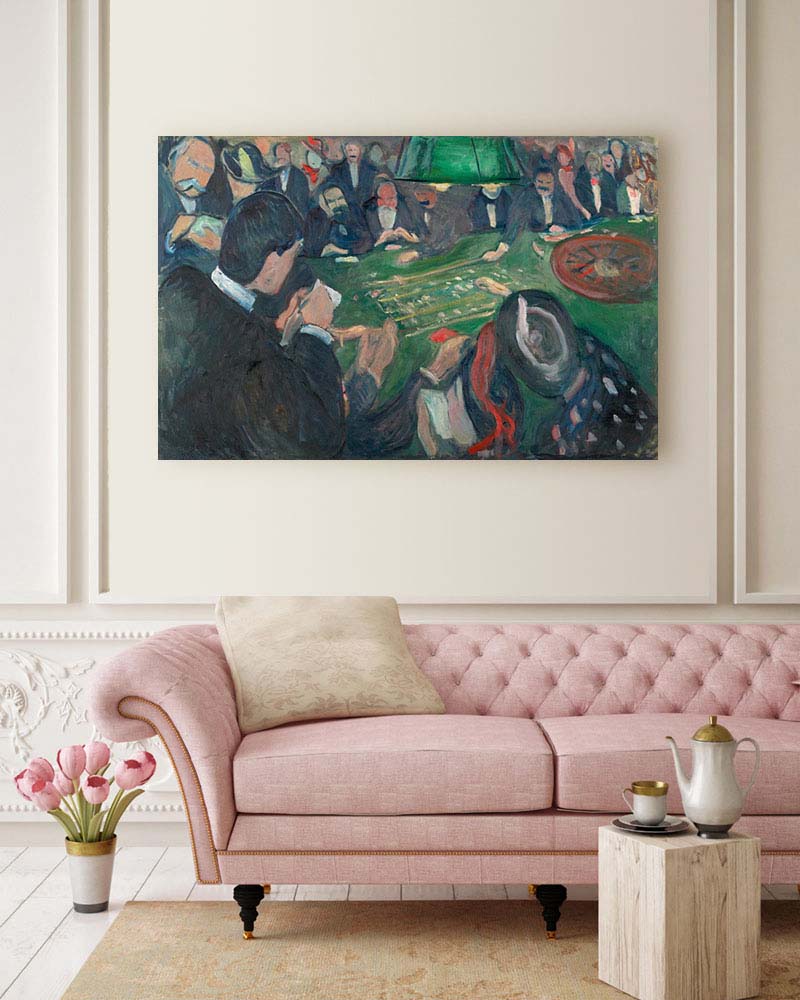 Obraz Edvard Munch - Ruletka w Monte Carlo - obrazek 2