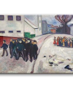 Obraz Edvard Munch - Wiejski plac w  Elgersburgu w Turyngii
