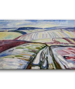 Obraz Edvard Munch - Zaśnieżone pole w Elgersburgu