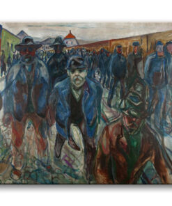 Obraz Edvard Munch - Robotnicy w drodze do domów