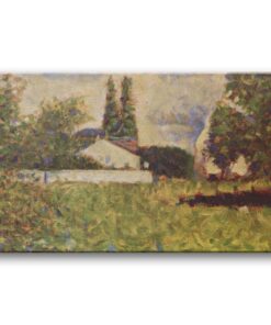 Obraz Georges Seurat - Dom pomiędzy drzewami