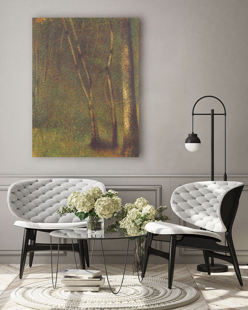 Obraz Georges Seurat - Las w Pontaubert - obrazek 3