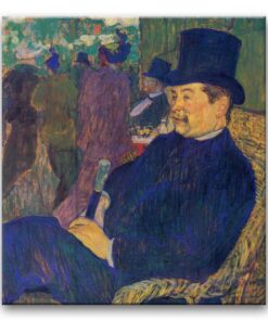 Obraz Henri de Toulouse-Lautrec - M. Delaporte w Jardin de Paris