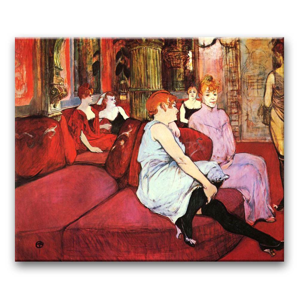 Obraz Henri de Toulouse-Lautrec - W salonie przy Rue des Moulins