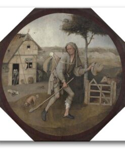 Obraz Hieronim Bosch - Uczta w Kanie - rewers - Wędrowiec