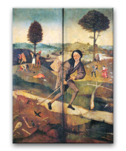 Obraz Hieronim Bosch - Wóz z sianem - rewers - Wędrowiec