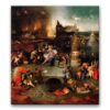 Obraz Hieronim Bosch - Kuszenie św. Antoniego - środkowa część - Kuszenie św. Antoniego