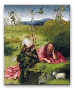 Obraz Hieronim Bosch - Św. Jan Chrzciciel na pustkowiu