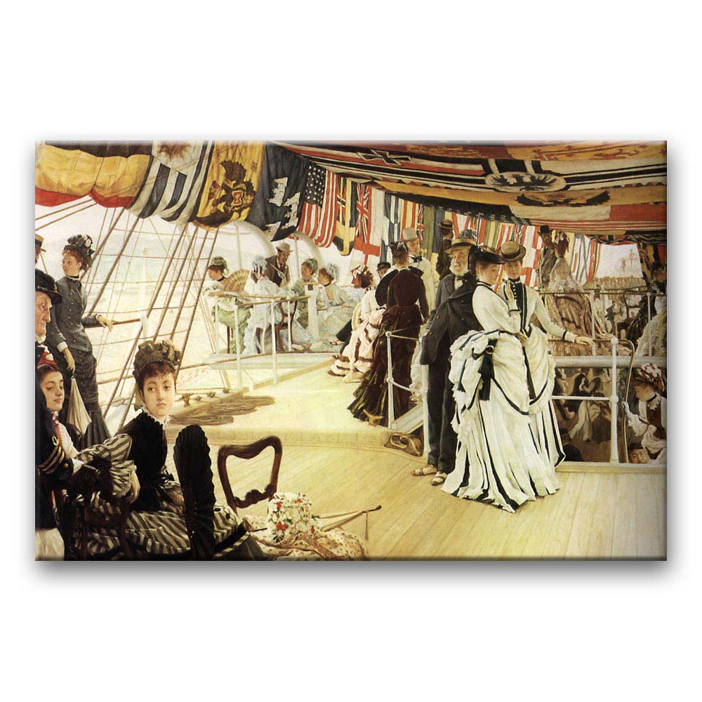 Obraz James Tissot - Bal na pokładzie statku