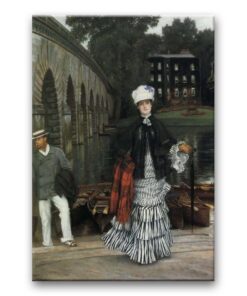 Obraz James Tissot - Powrót z wodnej przejażdżki