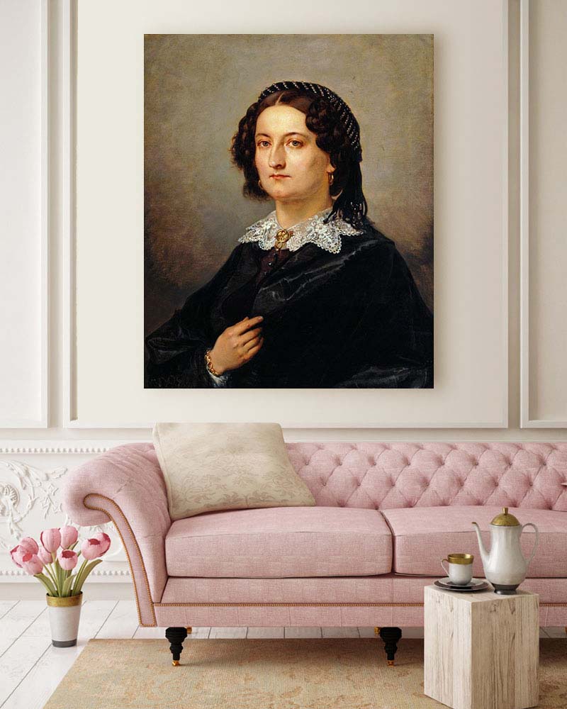 Obraz Jan Matejko - Portret Wiktorii Kosińskiej – żony komisarza krakowskiego - obrazek 2