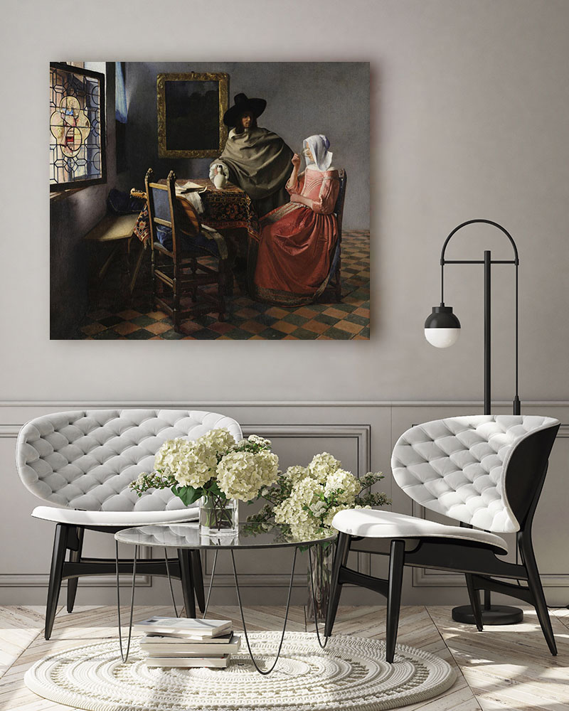 Obraz Jan Vermeer - Kielich wina - obrazek 3