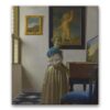 Obraz Jan Vermeer - Kobieta stojąca przy klawesynie