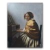 Obraz Jan Vermeer - Młoda kobieta siedząca przy wirginale
