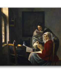 Obraz Jan Vermeer - Przerwana lekcja muzyki