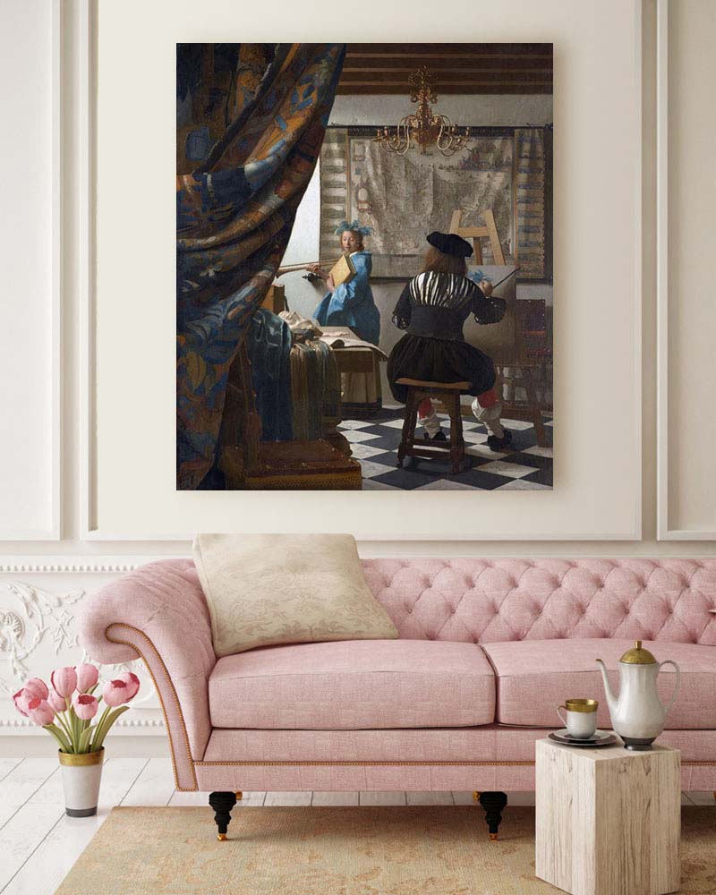 Obraz Jan Vermeer - Sztuka malarska - obrazek 2