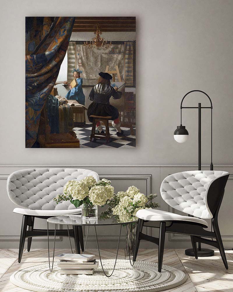 Obraz Jan Vermeer - Sztuka malarska - obrazek 3