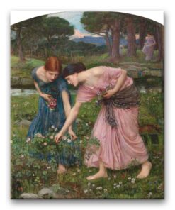 Obraz John William Waterhouse - Zbieranie majowych róż