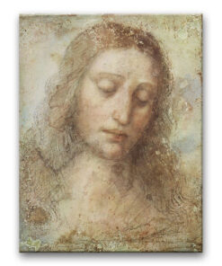 Obraz Leonardo da Vinci - Głowa Chrystusa (studium)