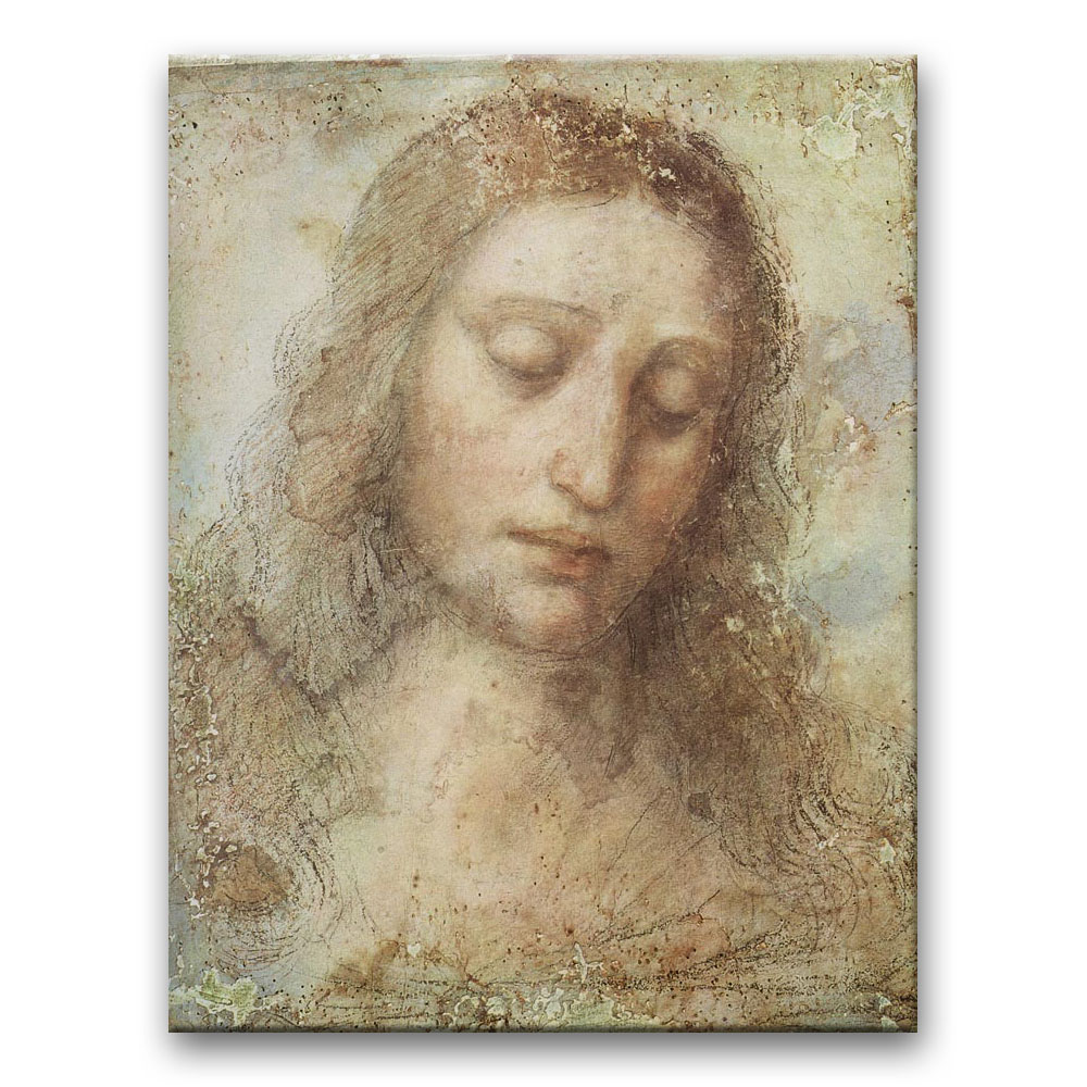 Obraz Leonardo da Vinci - Głowa Chrystusa (studium)