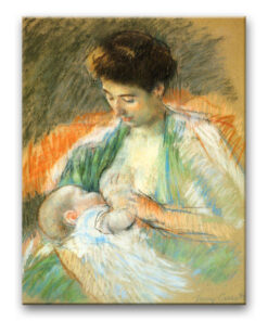 Obraz Mary Cassatt - Jeanne karmiąca dziecko