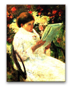 Obraz Mary Cassatt - Kobieta czytająca w ogrodzie