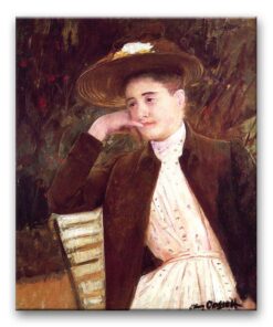 Obraz Mary Cassatt - Celestyna w brązowym kapeluszu