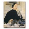 Obraz Mary Cassatt - Kobieta przy herbacianym stoliku