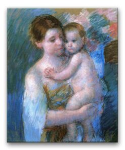 Obraz Mary Cassatt - Matka trzymająca dziecko