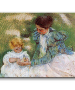 Obraz Mary Cassatt - Zabawa matki z dzieckiem