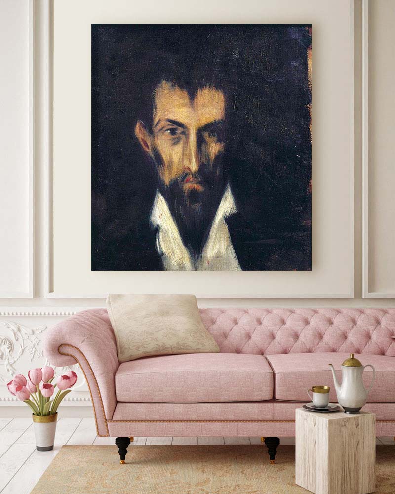 Obraz Pablo Picasso - Głowa mężczyzny - w stylu El Greco - obrazek 2