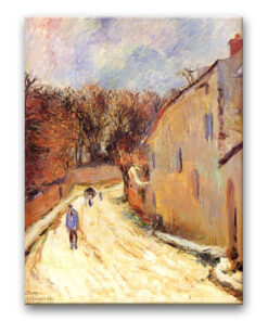 Obraz Paul Gauguin - Osny, ulica Pontoise zimą
