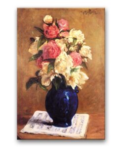 Obraz Paul Gauguin - Bukiet peonii na partyturze